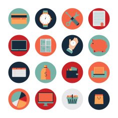 Set of business icons N10