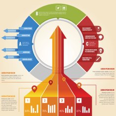 Business arrow infographic