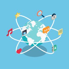 Social media flat 3d isometric pixel art modern design concept N2