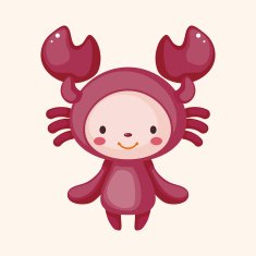Constellation Cancer theme elements N9
