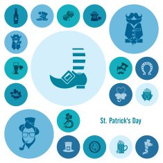 Saint Patricks Day Icon Set N197