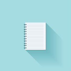 Notepad flat cion with shadow N2