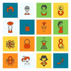 Womans Day Icon Set N60