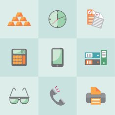 Flat Business icons N7