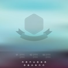 Single page website on blurred vintage background Basic web line N5