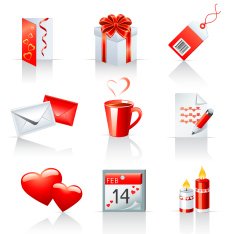 St Valentine's Day icons