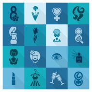 Womans Day Icon Set N69