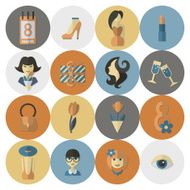 Womans Day Icon Set N70