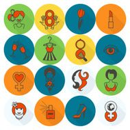Womans Day Icon Set N72