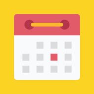 Vector Flat Calendar Icon