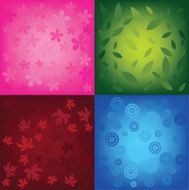 vector four seasons background