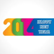 creative happy new year 2014 design N2