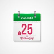 calendar - frame happy merry christmas and new year