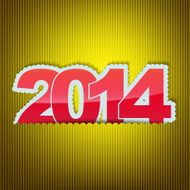 New 2014 year greeting card N6