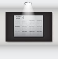 vector illustration 2014 new year calendar N54