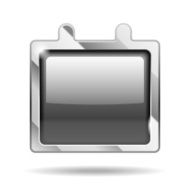 Shiny black calendar icon