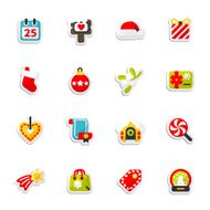 set of christmas icons N5
