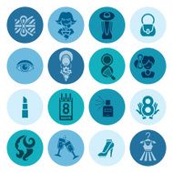 Womans Day Icon Set N75