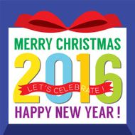 2016 Greeting Card Flat Design N2
