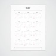 2015 Calendar Template N7