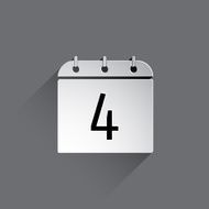 Flat Calendar Icon N35