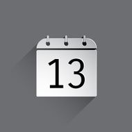 Flat Calendar Icon N36