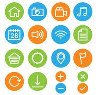 Web and media icons N2