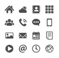 smart phone application icon set vector eps10