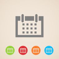 Vector calendar icons N9