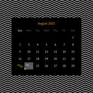 Calendar page for August 2015 N9