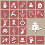 Christmas icons set N86