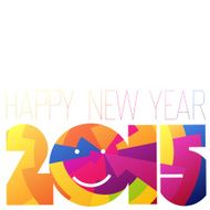 Happy New Year 2015 Colorful Design