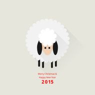 Christmas sheep greeting card N3