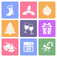 Christmas flat icons