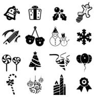 Christmas Icons set01 black series-Chill Icon
