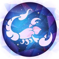 Scorpio zodiac sign vector illustration N2