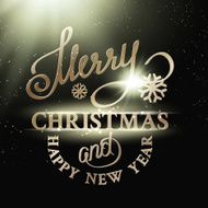 Merry Christmas and Happy New Year card