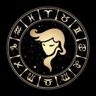 Virgo zodiac sign vector illustration N2