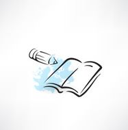 book pencil icon