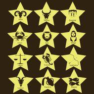 Zodiac in yellow star