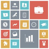 Flat design icons for business and finance N4