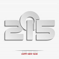 New year 2015 greeting card design N8
