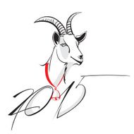 Goat 2015 New year Symbol