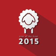 Happy New Year of The Sheep Background