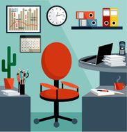 Business workplace with office things equipment objects N5