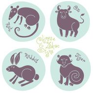 Set signs of the Chinese zodiac N5