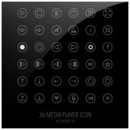 Media player buttons collection N3
