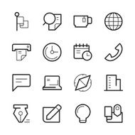 office and business icons N18