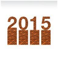 Creative happy new year 2015 text Design N15