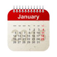 calendar 2015 -january
